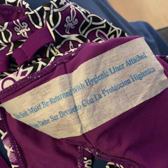 converse purple black floral bikini bottoms - Picture 7 of 7